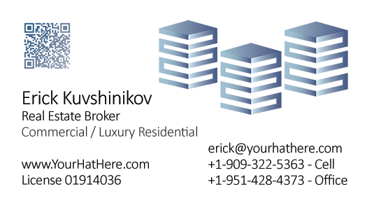 YourHatHere.com - Erick Kuvshinikov Southern California Real Estate Broker 951-428-4373